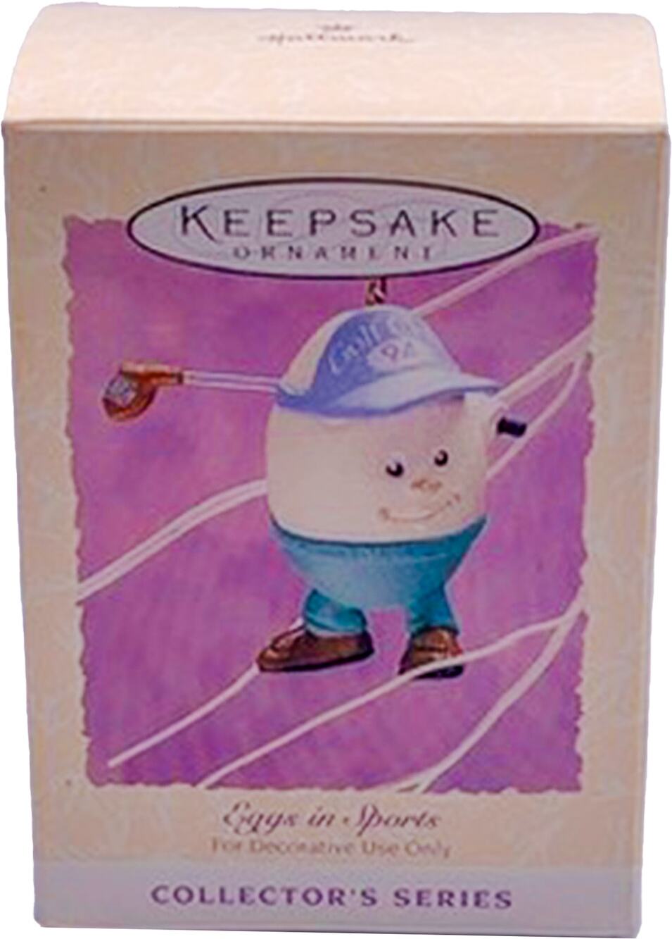 1994 Hallmark Keepsake Easter Ornament EGGS IN SPORTS Golf #3 in Mint Box